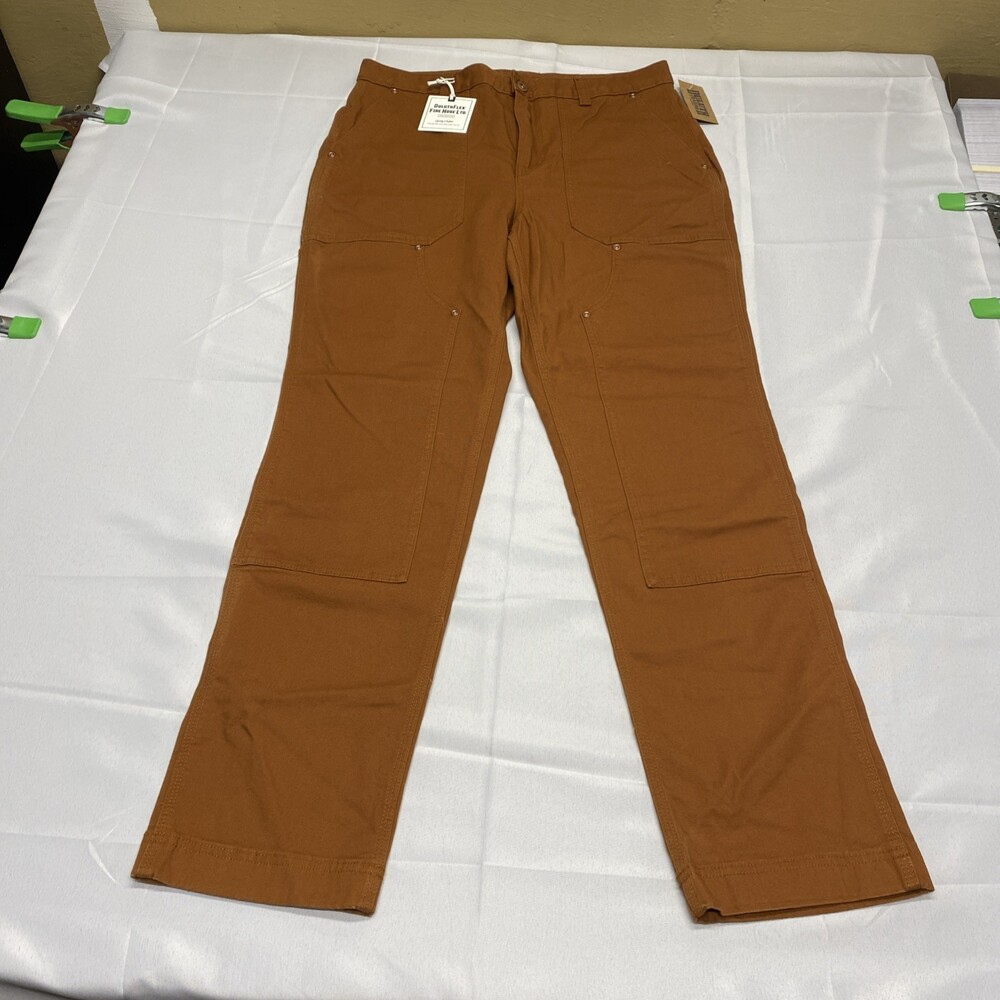 NWT Duluth Trading Co. Women's DuluthFlex Fire Hose Slim Leg Pants 12x31 Brown